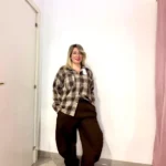 Look coordinato Ballon jeansato e Camicia a quadri